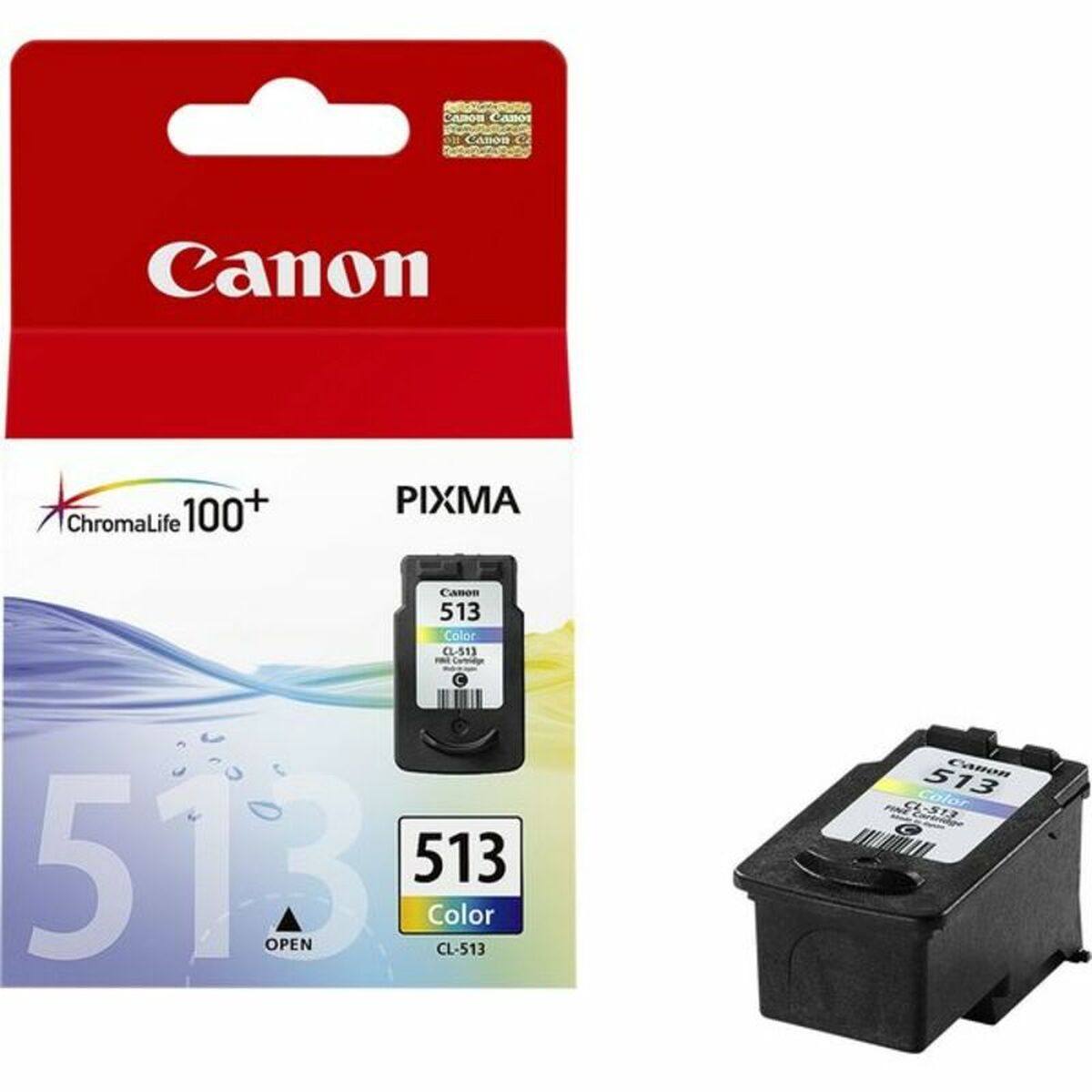 Original Ink Cartridge Canon CL-513 Yellow
